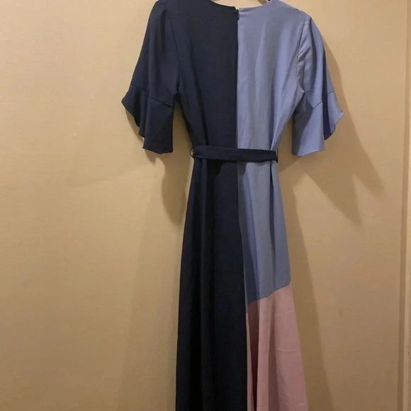 Anthropologie Hutch color block midi dress - small - blue/purple-great condition - Picture 10 of 10